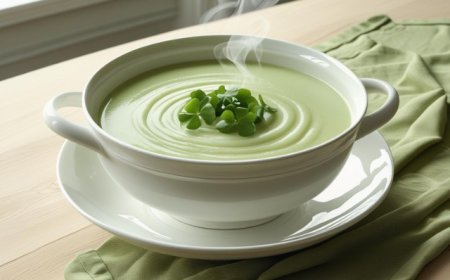 Potato and Watercress Soup Recipe with Step by Step Pictures