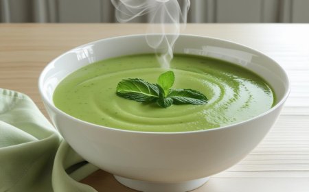 Cream of Green Pea Soup Recipe step by step with pictures