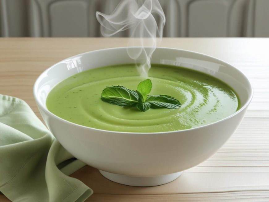 Cream of Green Pea Soup Recipe step by step with pictures