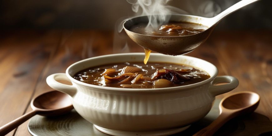 Pour into a soup tureen