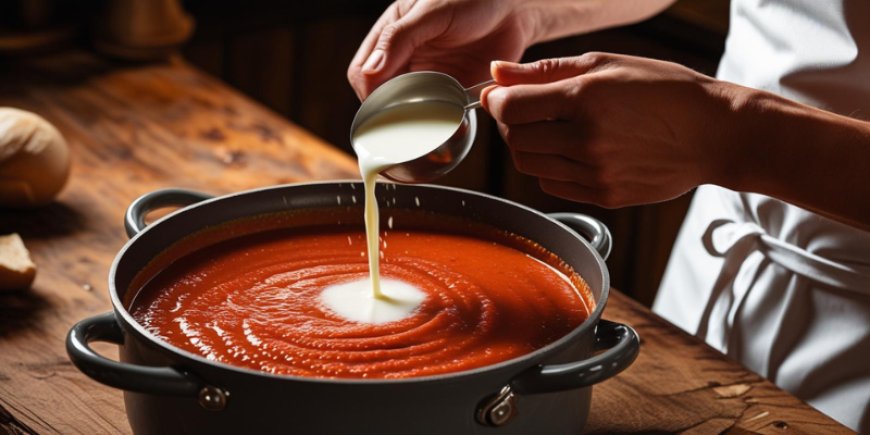 Correct the consistency and add boiled milk.