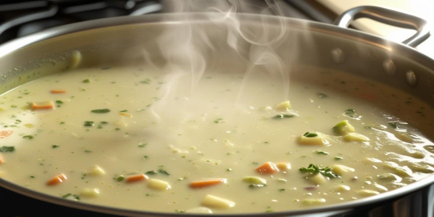 Simmer and skim.