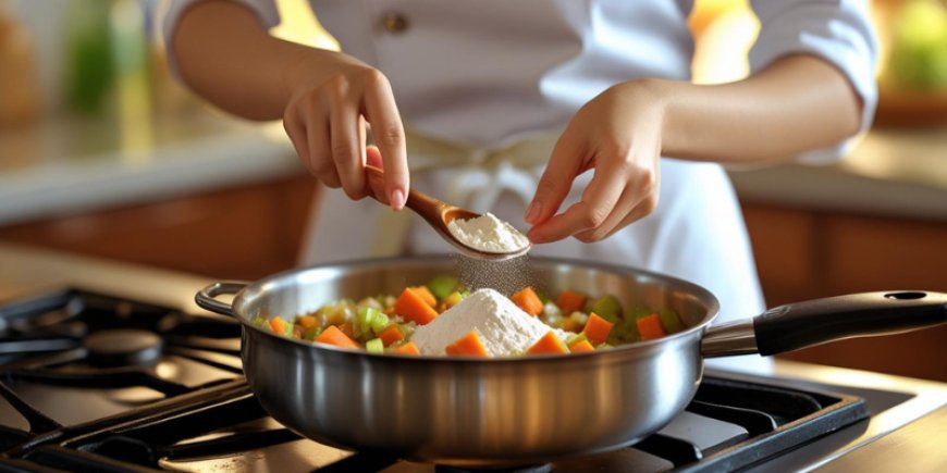 Add the flour.