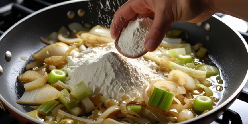 Mix in the flour.