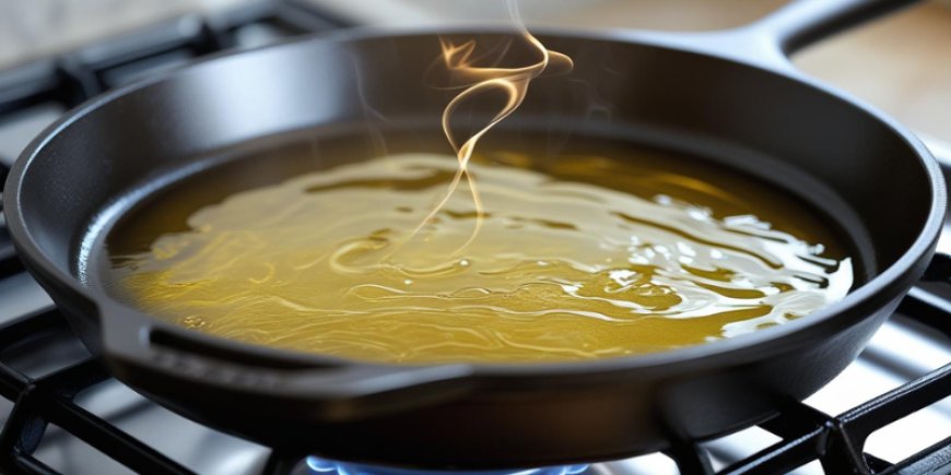 Heat the oil.
