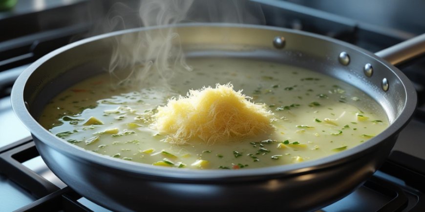 Add the nage and horseradish.