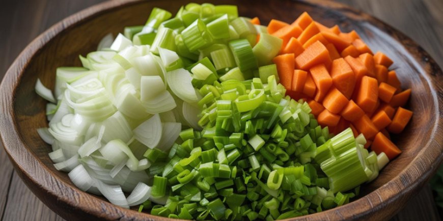 Chop the vegetables.
