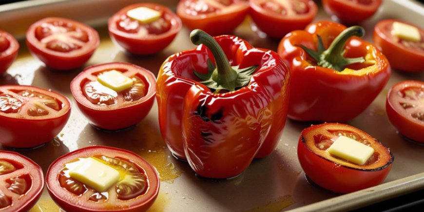 Roast the peppers.