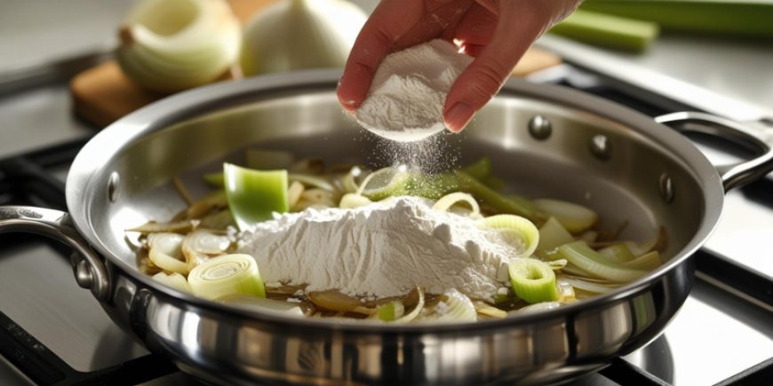 Mix in the flour.