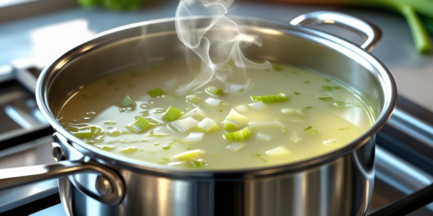 Add the hot stock.