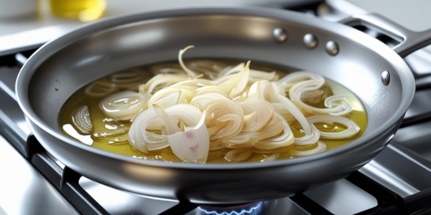 Sauté the shallots.