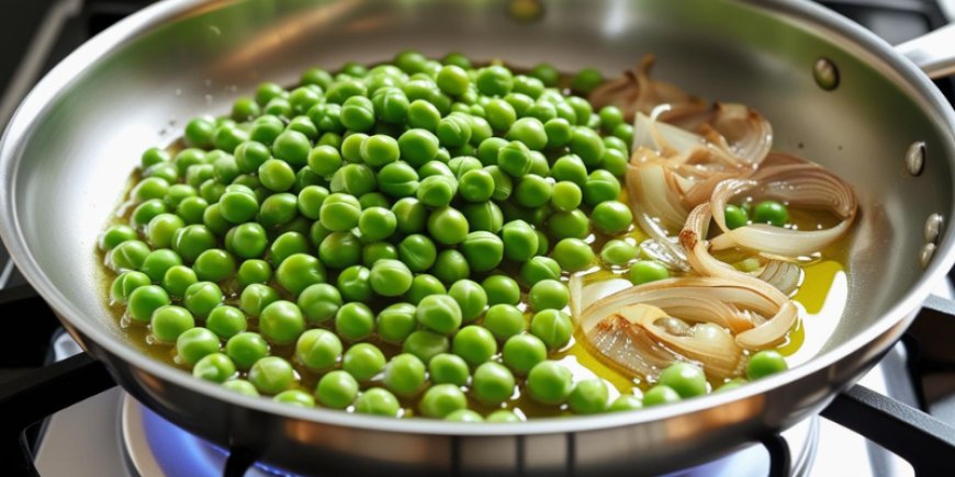 Add the peas.