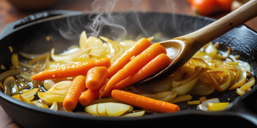 Sauté the vegetables.