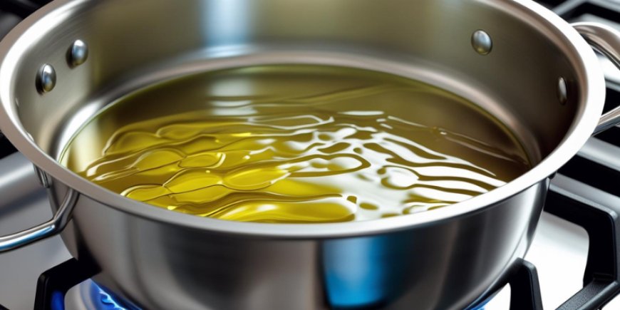 Heat the olive oil.