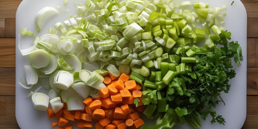 Chop the vegetables.