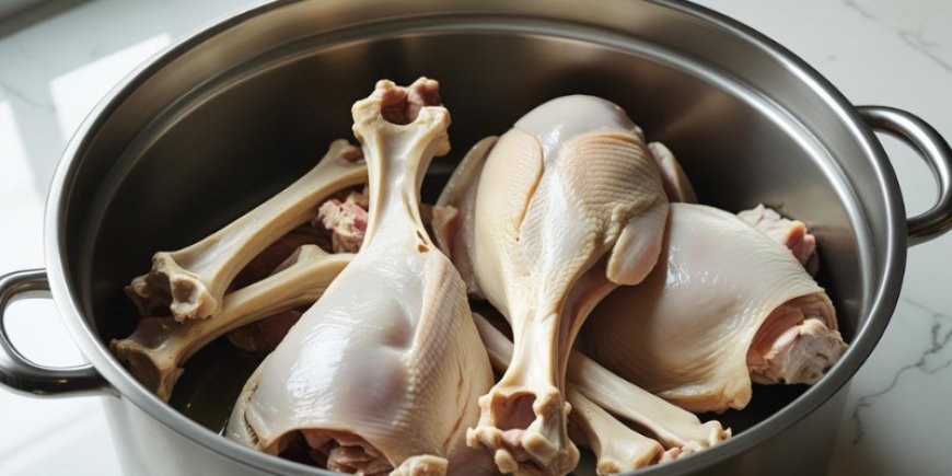 Place all bones in a pot.