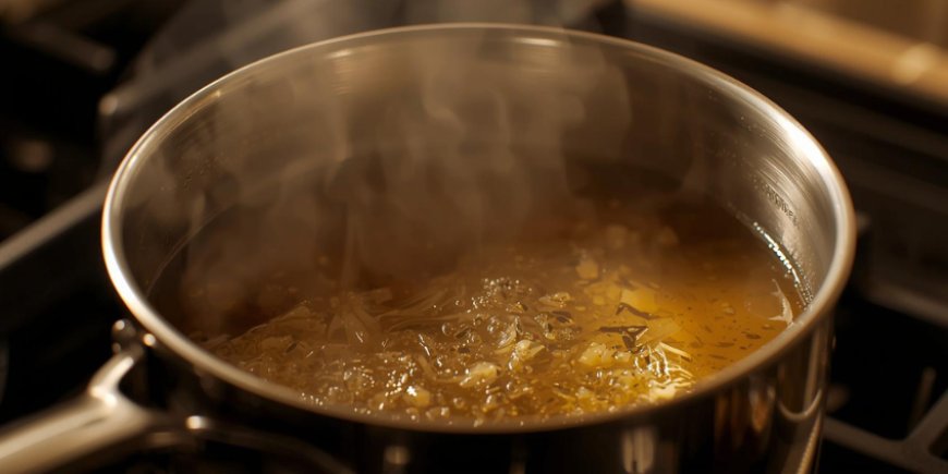 Add the wine and stock.