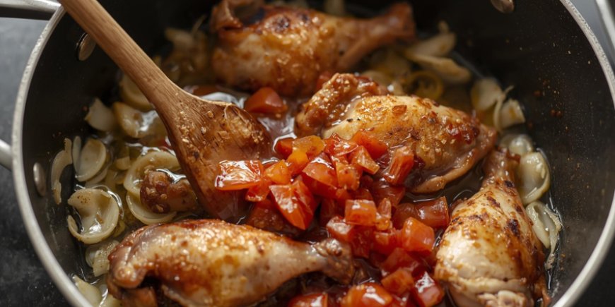 Cook the vegetables.