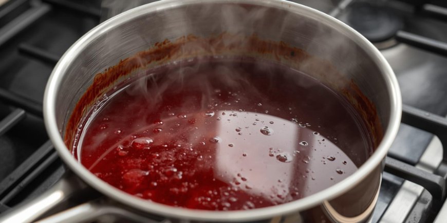 Simmer the wine and brown the shallots.
