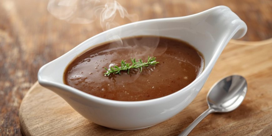 Roast Gravy Sauce Recipe with Step by Step Pictures