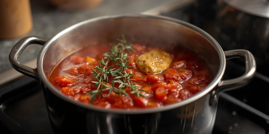 Add the tomato puree.