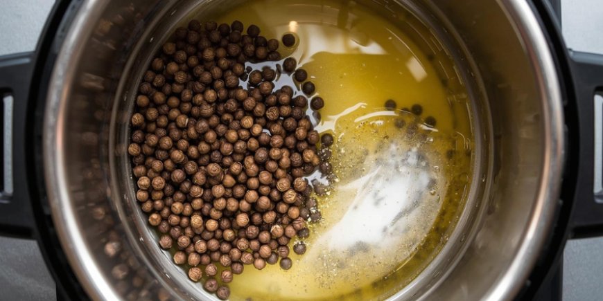 Cook the peppercorns.