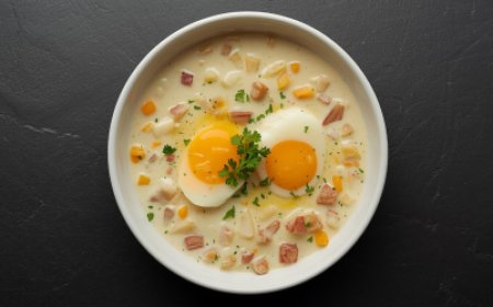 Poached Quail Eggs with Smoked Haddock chowder Recipe