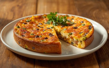 Duck Egg Frittata with Sweetcorn and Beans Recipe