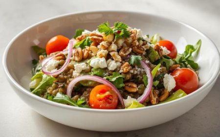 Lentil and Goats' Cheese Salad Recipe with Picture Guide