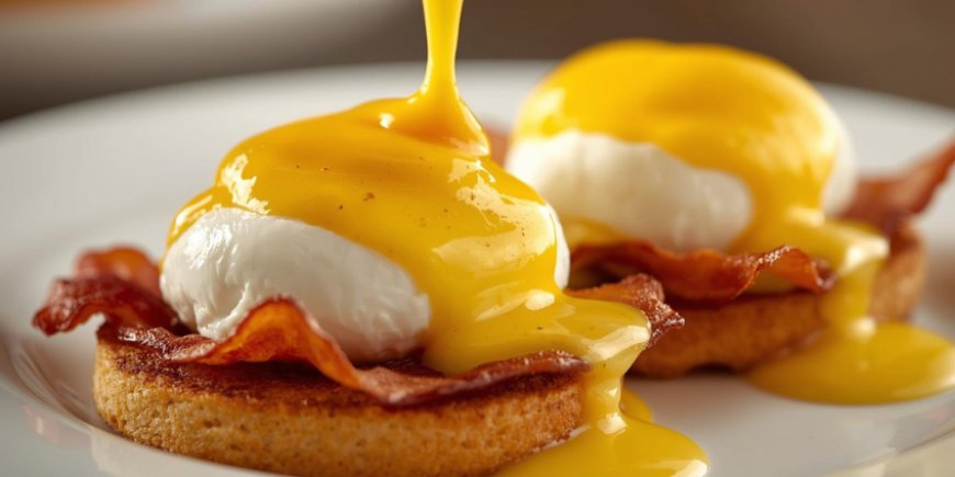 Drizzle warm hollandaise sauce on top.