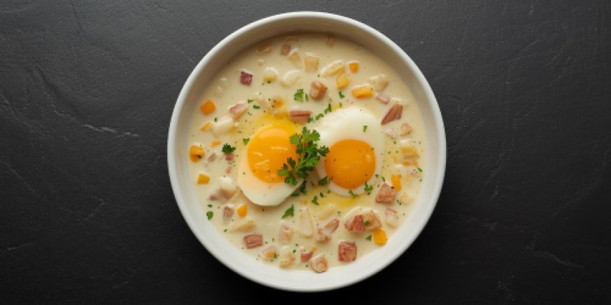 Poached Quail Eggs with Smoked Haddock chowder Recipe