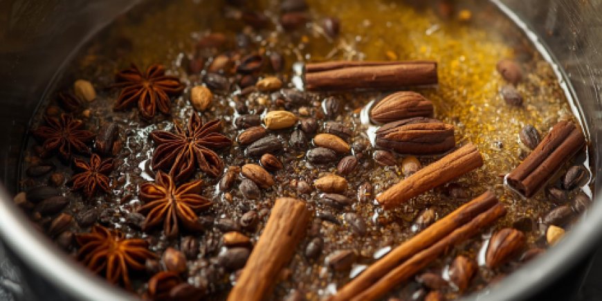 Stir fry the spices.