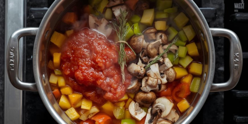 Add the vegetable stock.