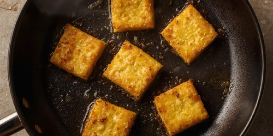 Shallow fry the polenta.