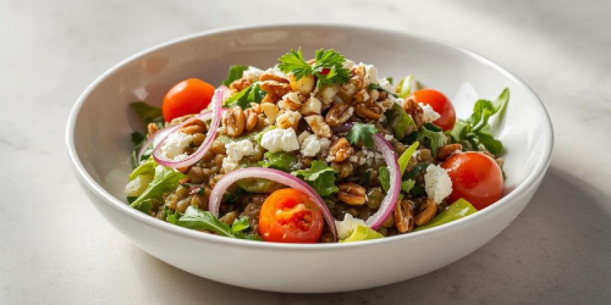 Lentil and Goats' Cheese Salad Recipe with Picture Guide