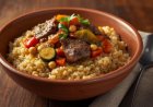 Couscous with Meat and Vegetables Recipe with Step by Step Images