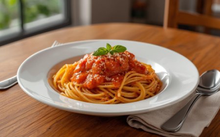 Spaghetti with Tomato Sauce Recipe: with Images