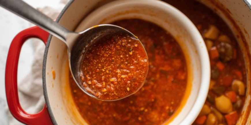 Finish with cayenne and paprika.