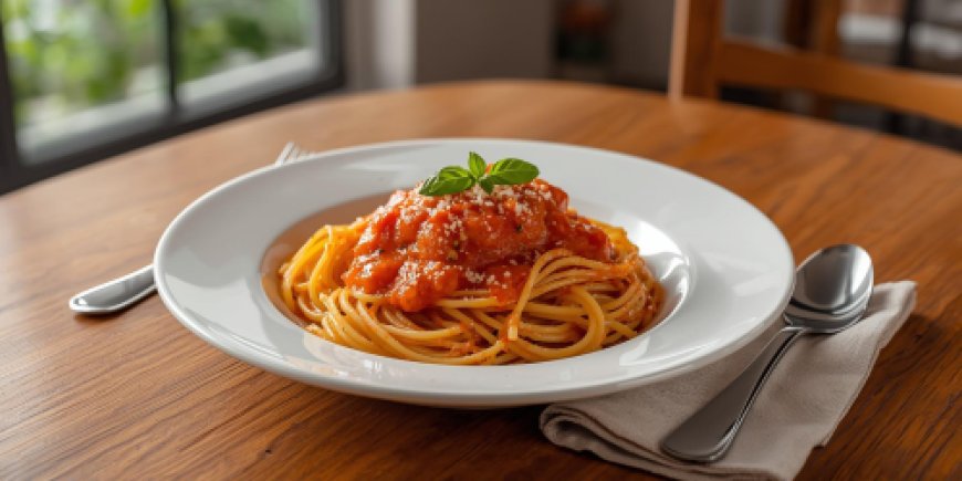 Spaghetti with Tomato Sauce Recipe: with Images
