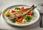 Whole Grilled Mackerel with Tomatoes, Basil and Shaved Fennel Recipe