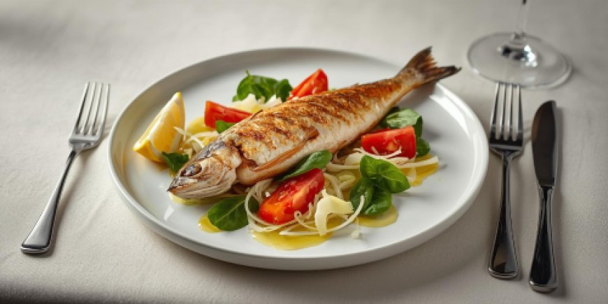 Whole Grilled Mackerel with Tomatoes, Basil and Shaved Fennel Recipe