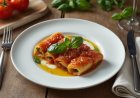 Ricotta and Spinach Cannelloni with Tomato and Basil Sauce Recipe