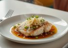 Steamed Fish with Garlic, Ginger and Spring Onions Recipe