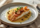 Pan Fried Sole with Shrimps and Caper Dressing Recipe
