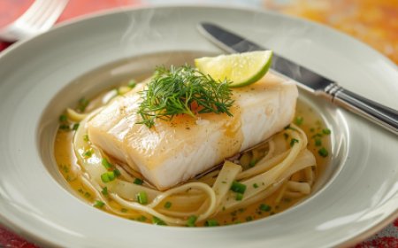 Steamed Halibut with Lime and Fennel Recipe