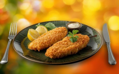 Deep Fried Fish Coated with Breadcrumbs Recipe