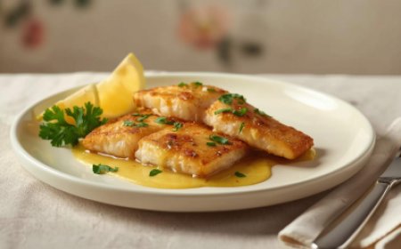 Pan Fried Fish with Lemon Butter Sauce Recipe