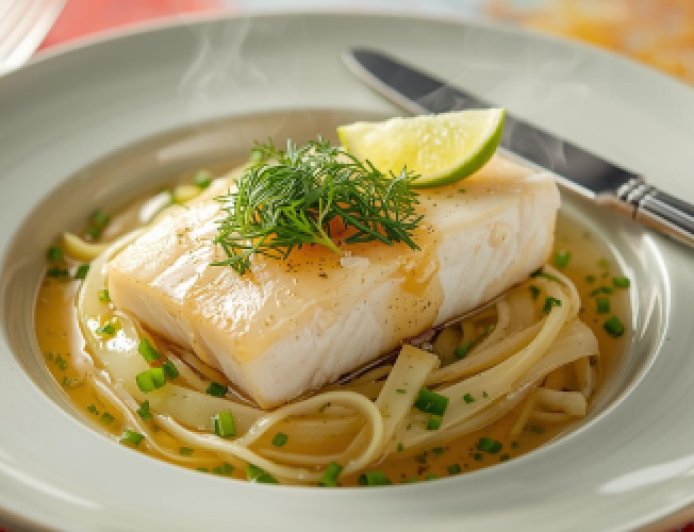 Steamed Halibut with Lime and Fennel Recipe