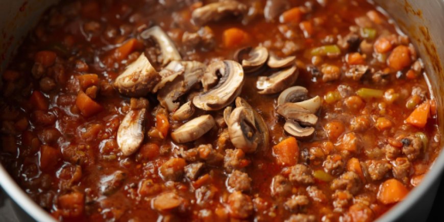 Mix in the mushrooms.