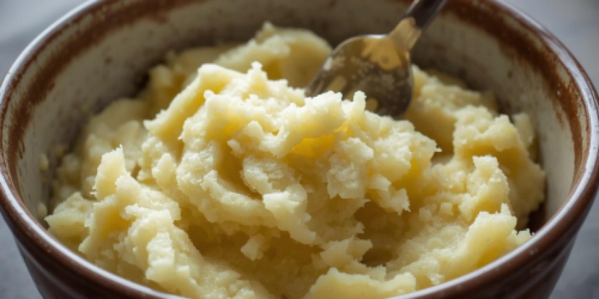 Mash the potatoes.